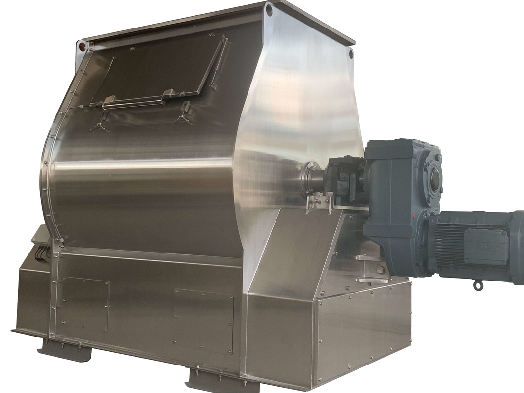 SS304 One Shaft Mixer Animal Feed Mixer Machine Stainless Steel Paddle Mixer